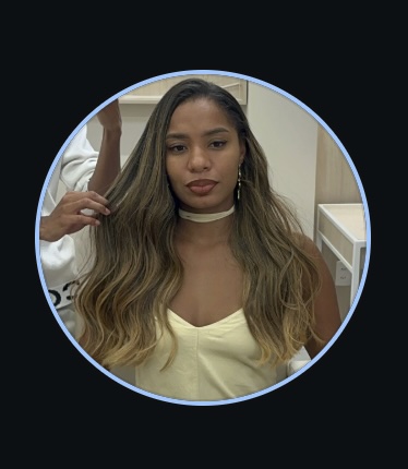 Adrielle, CEO e Beauty Artist no Mellouk Beauty, salão em Pituba, Salvador